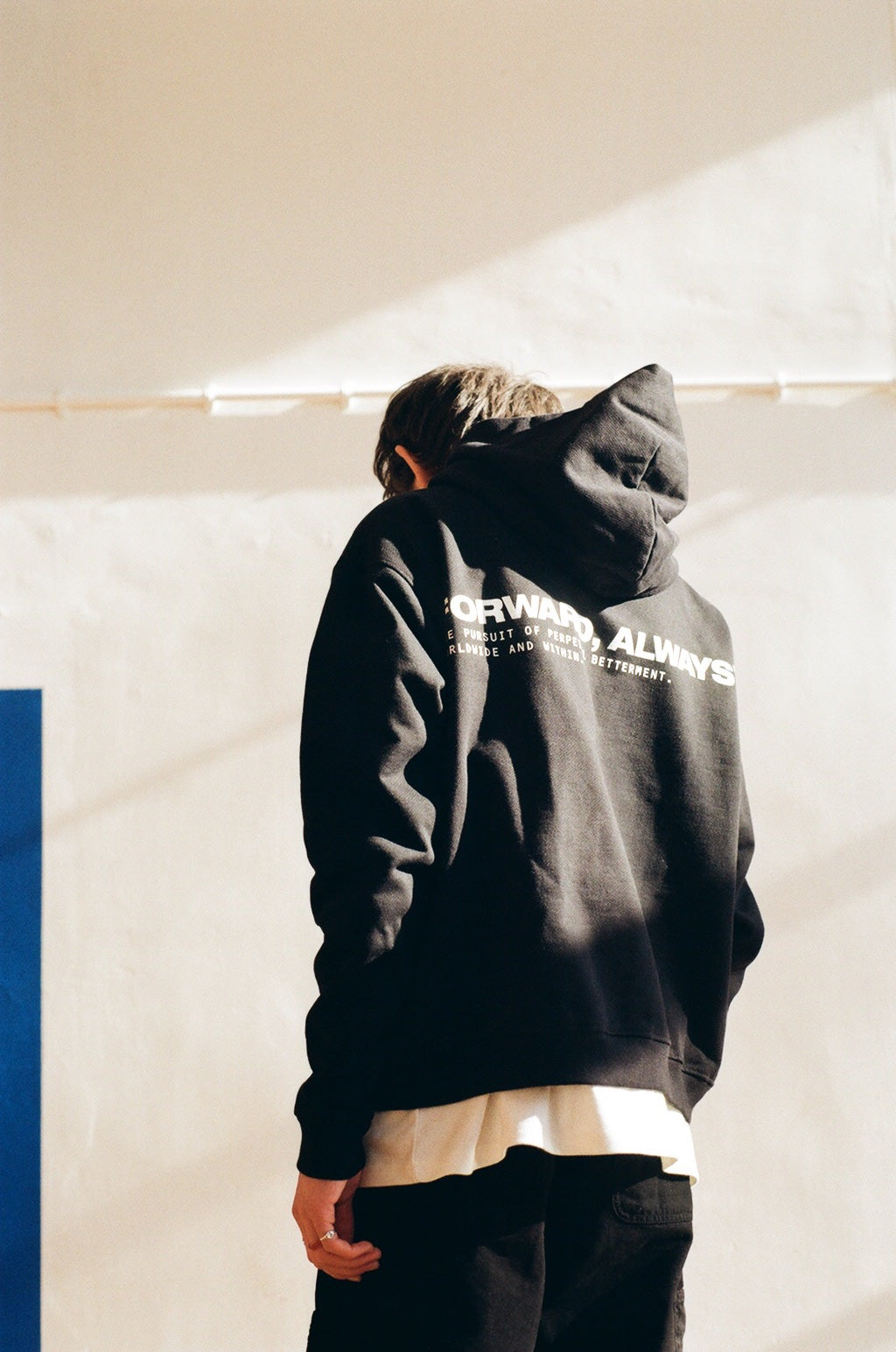 Forward, Always Core Zip Hood: Pitch Black