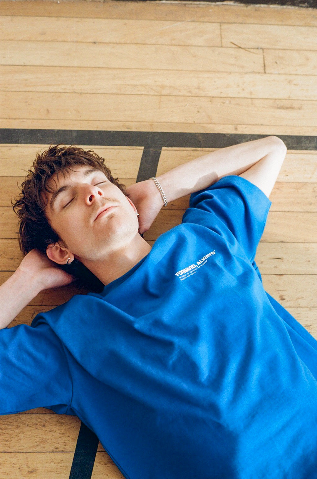 Forward, Always Core Tee: Cobalt