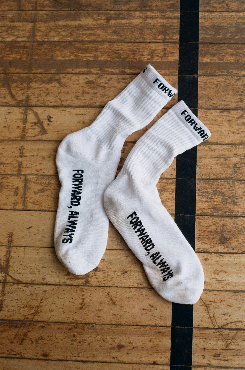 Forward, Always Running Sock: Optic White