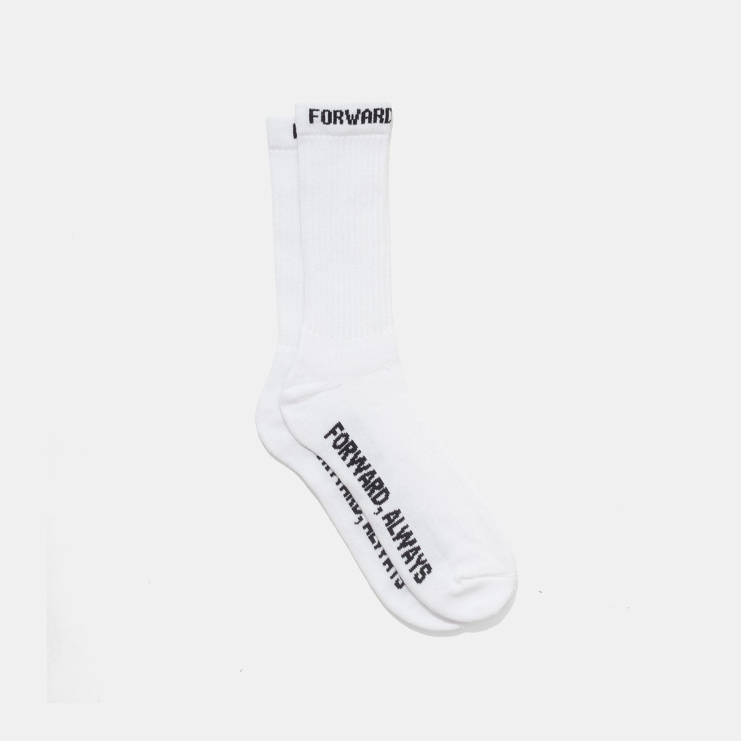 Forward, Always Running Sock: Optic White