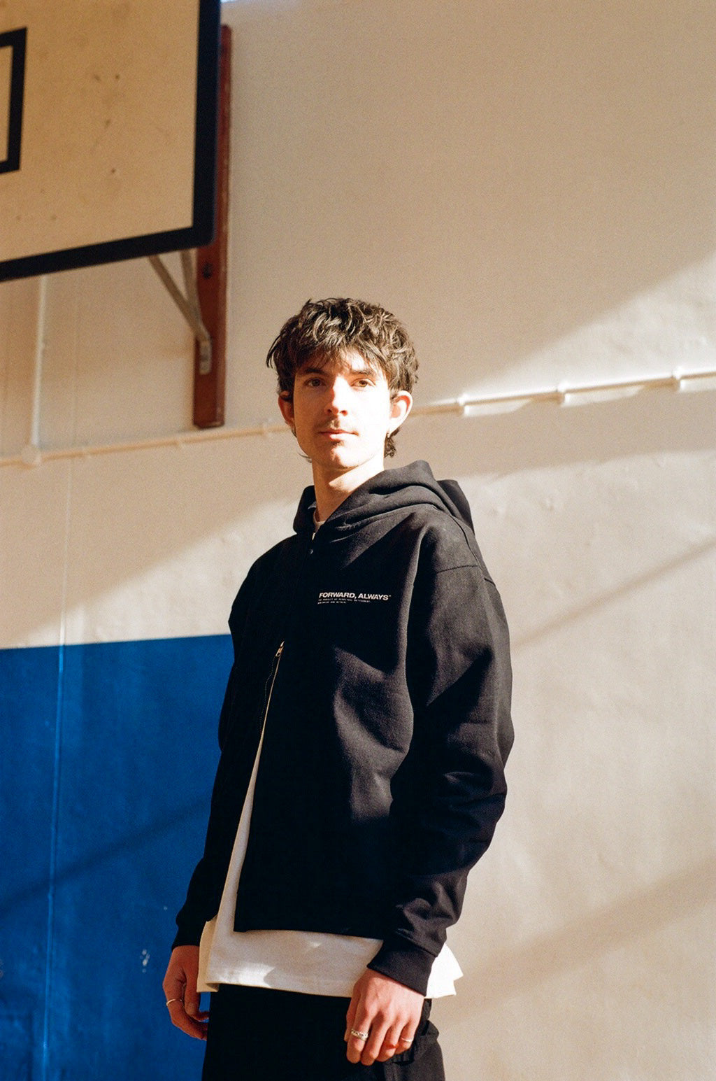 Forward, Always Core Zip Hood: Pitch Black