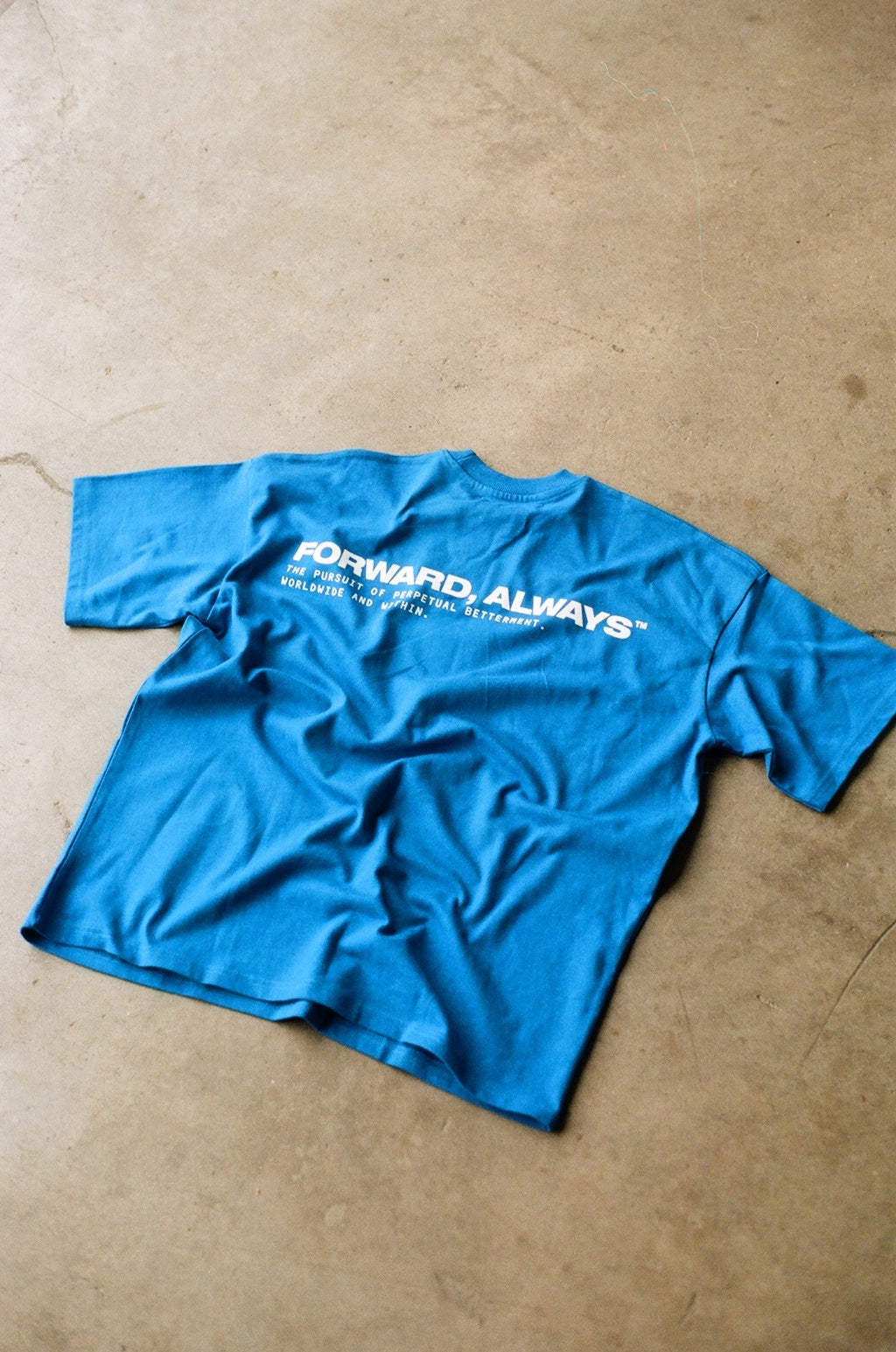 Forward, Always Core Tee: Cobalt