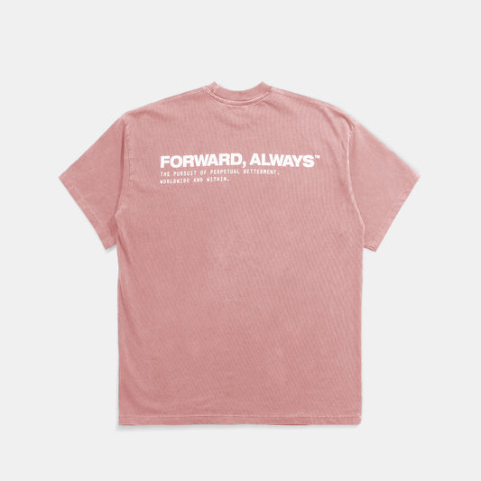 Forward, Always Core Tee: Coral