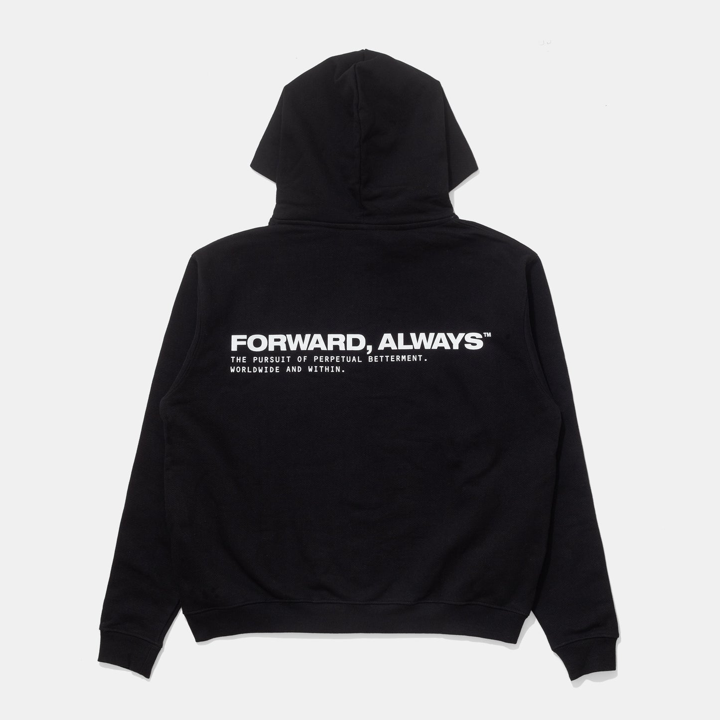 Forward, Always Core Zip Hood: Pitch Black