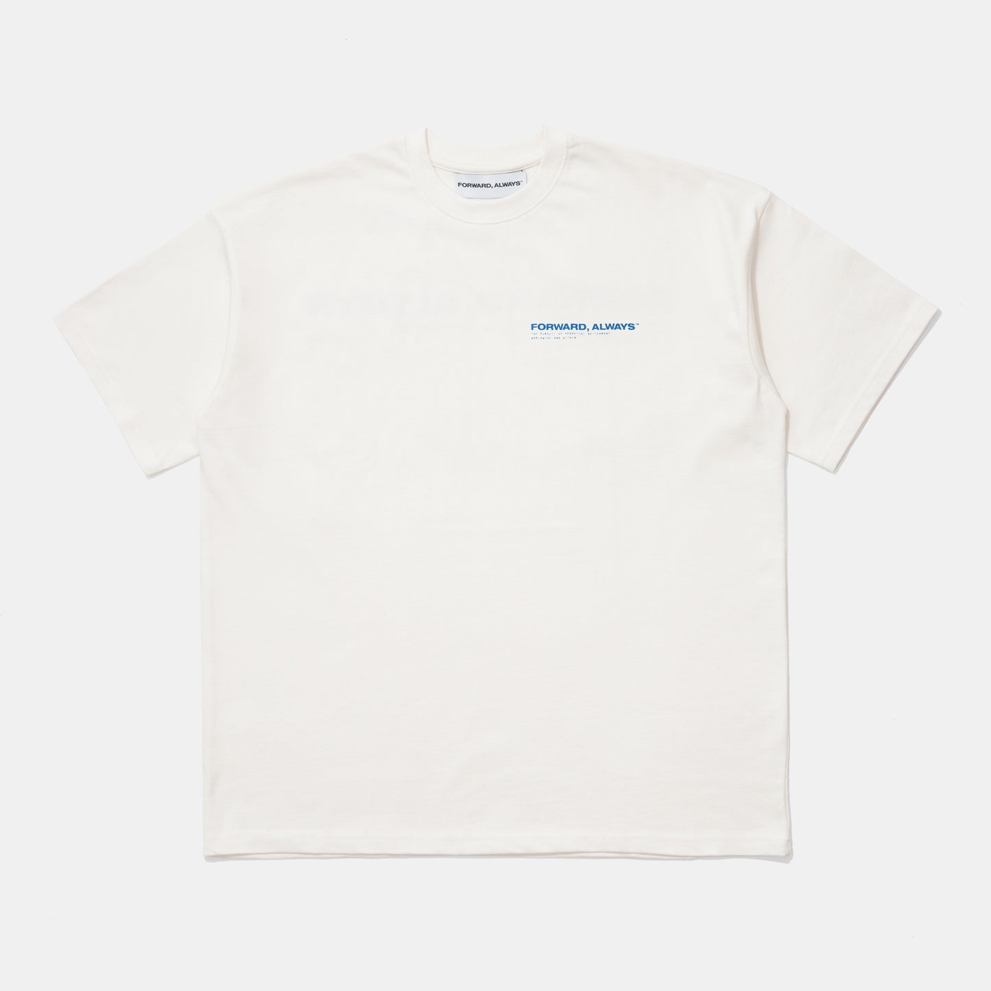Forward, Always Core Tee: Cirrus + Cobalt