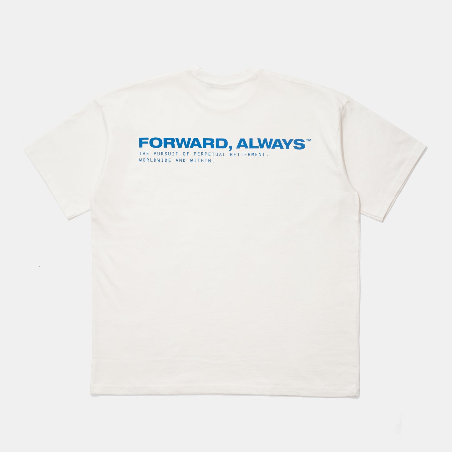 Forward, Always Core Tee: Cirrus + Cobalt