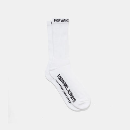 Forward, Always Running Sock: Optic White